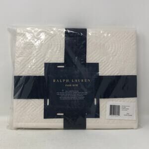 Ralph Lauren Park Row Elysia European Sham Chic Cream 26" x 26" New
